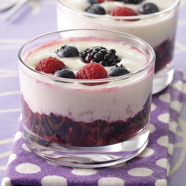 Cremoso con frutos rojos